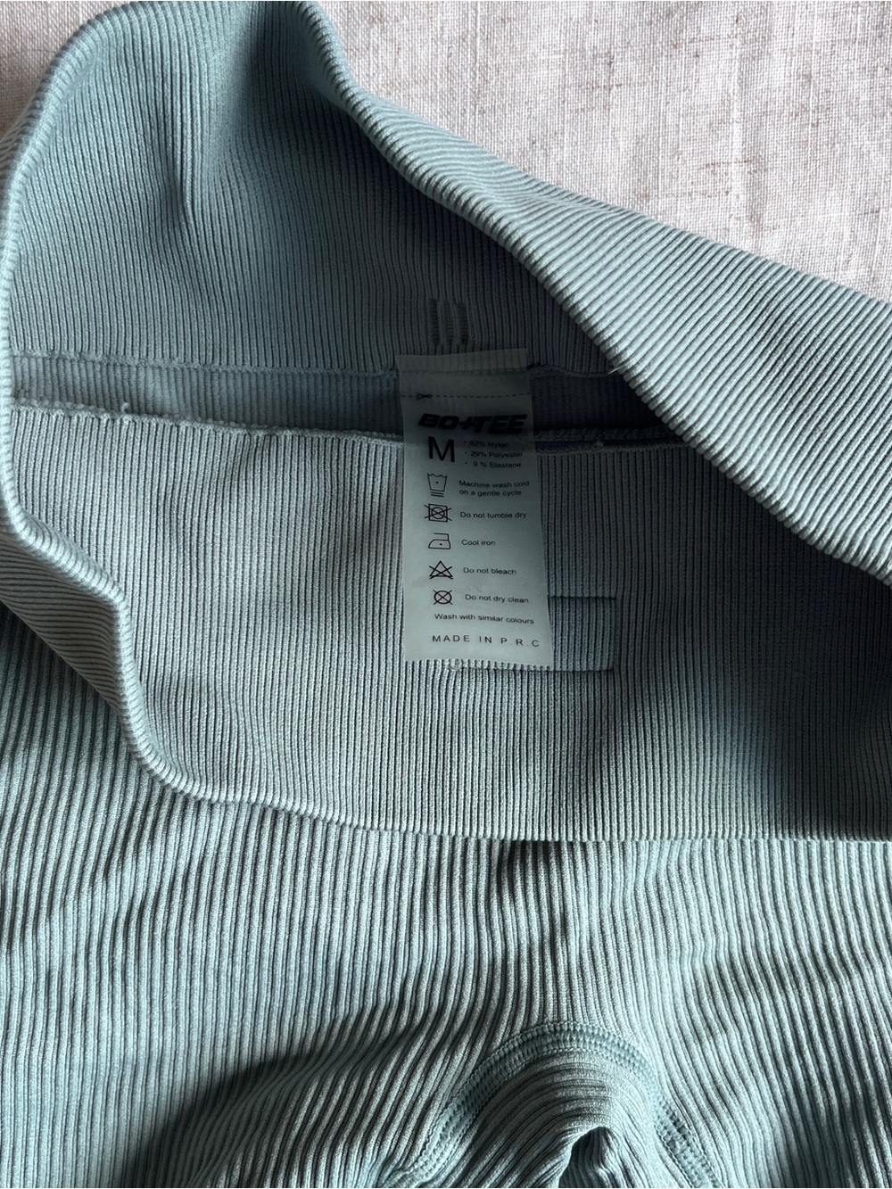 Bo + tee Ribbed  High-Waist Short - Picture 3 of 4